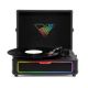 Victrola - Journey Glow Iluminated Suitcase Record Player - Black