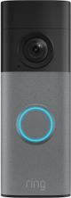 Ring - Battery Doorbell (2Pk) Retinal 2K with wide-angle video, up to 6x Zoom, Two-Way Talk, and Built-In Battery - Speckled Grey