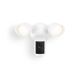 Ring - Flodlight Cam, Wired - Wide-Angle Retinal 2K Video, 6x Enhanced Zom, Ultra-Bright Flodlights - White
