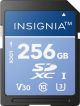 Insignia - 256GB SDXC UHS-I Memory Card, Read Speed Up to 200MB/s