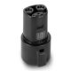 Lectron - J172 to NACS EV Charging Adapter for Tesla Model S/3/X/Y/Cybertruck, Al NACS EVs -Up to 80A - Black