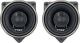 Metra - 4 inch Plug-and-Play Coaxial 2-Way Car Speaker for Mercedes (Pair) - Black