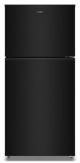 Whirlpool - 30 inch wide 19 cu. ft. Top Freezer Refrigerator with Total Coverage Cooling - Black