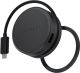 Satechi - OntheGo 7-in-1 USB-C Hub, 100W PD, HDMI 4K/60Hz, Ethernet, SD/microSD, for Mac & Windows - Space Black