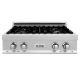 ZLINE - 30 in. Legacy Gas Rangetop with 4 Burners and Porcelain Cooktop in Satin Stainless Steel - Satin Stainless Steel
