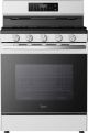 Midea - 30 in. Wide 6.3 cu. ft. 5-Element Freestanding Electric Range with Sapphire Blue Interior, Self Clean, Air Fry, WiFi - Stainless Steel
