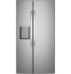 GE - 36 in. Wide ENERGY STAR 27.9 Cu. Ft. Side-By-Side Refrigerator with Extra Tall Dispenser and In-Door Icemaker - Stainless Steel