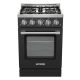 Unique Appliances - Off-Grid 24 in. 4-Burner Waist High Broiler Propane Range in Black - Black