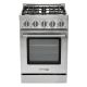 Unique Appliances - Off-Grid 24 in. 4-Burner Waist High Broiler Propane Range in Stainless Steel - Stainless Steel