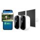 Arlo - Essential Outdoor Security Camera 2K (3rd Gen) - Wireless, Rechargeable, 2-Cam + 2 Solar + 6 Months Secure Plus Plan - White