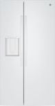 GE - 36 in. Wide 23.6 Cu. Ft. Freestanding Counter-Depth Side-By-Side Refrigerator ith Extra Tall Water and Ice Dispenser - White
