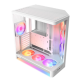 NZXT - H6 RGB+ - ATX Dual-Chamber PC Case with Pre-Installed RGB Fans and Control Hub Lite - White