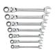 GearWrench Flexible Combination Ratcheting Wrench Set (7-Piece) SAE