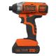BLACK+DECKER 20V MAX Lithium-Ion Cordless Impact Driver with (1) 1. 5Ah Battery and Charger