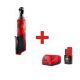 Milwaukee M12 12-Volt Lithium-Ion 1/4 in. Cordless Ratchet (Tool-Only) with Free M12 Lithium-Ion Starter Kit