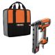 RIDGID Pneumatic 18-Gauge 1-1/2 in. Finish Stapler with Contractor's Bag