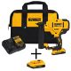 DEWALT 20V MAX XR Lithium-Ion 18-Gauge Cordless Narrow Crown Stapler Kit, (2) 2.0Ah Batteries, Charger, and Bag