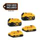 DEWALT 20V MAX Lithium-Ion 2.0Ah Battery (2 -Pack) and (2) 20V MAX Premium Lithium-Ion 4.0Ah Batteries