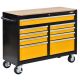 MBI 46 in. 9-Drawer Solid Front Mobile Workcenter in Yellow/Black