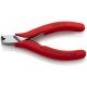 KNIPEX 4-1/2 in. Electronics End Cutting Nippers with Plastic-Coated Handles