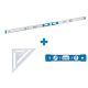 Empire 78 in. Aluminum Magnetic I-Beam Level with Aluminum Rafter Square and Torpedo Level