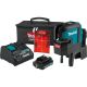 Makita 12V max CXT Self-Leveling Cross-Line/4-Point Red Beam Laser Kit (2.0 Ah)