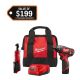 Milwaukee M12 12V Lithium-Ion Cordless 3/8 in. Ratchet and Screwdriver Combo Kit (2-Tool) with Battery, Charger, Tool Bag