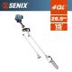 Senix 26.5 cc Gas 4 Cycle Attachment Capable Pole Saw with a Reach of up to 15 ft.