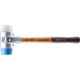 12 oz. Mallet with Lightweight Aluminum Housing, Acacia Hardwood Handle, Superplastic and Blue Rubber Faces