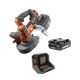 RIDGID 18V Cordless Compact Band Saw Kit with 18V Lithium-Ion 2.0 Ah Battery and Charger