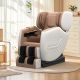 REAL RELAX Favor-SS01 Beige Recliner w/ Zero Gravity, Full Body Air Pressure, Bluetooth, Heat, Foot Roller Massage Chair
