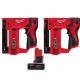 Milwaukee M12 12-Volt Lithium-Ion Cordless 3/8 in. Crown Stapler with M12 3/8 in. Crown Stapler and 6.0 Ah XC Battery Pack