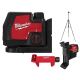 Milwaukee USB Rechargeable Green Cross Line Laser W/Laser Track Clip W/72 in. Adjustable Laser Tripod & 165 ft. Laser Detector