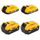 DEWALT 20V MAX Lithium-Ion Battery Pack 4-Pack with (2) 2.0 Ah Batteries and (2) 5.0 Ah Batteries