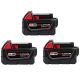 Milwaukee M18 18-Volt 5.0 Ah Lithium-Ion XC Extended Capacity Battery Pack (3-Batteries)