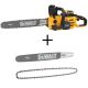 DEWALT 60V MAX 20in. Brushless Battery Powered Chainsaw Kit, (1) FLEXVOLT 5Ah Battery, Charger, 20in. Bar & Chain