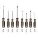 SPEC OPS 8-Piece Screwdriver Set, Phillips, Slotted, Square, Magnetic Tip, Cr-Mo Steel Shaft