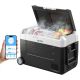 VEVOR 37 qt./35 L Portable Outdoor Refrigerator Carbon Steel Car Refrigerator 12-Volt in Black