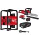 Milwaukee MX FUEL 3600-Watt/1800-Watt Lithium-Ion Push Start Portable Power Station Battery Generator & 16 in. Chainsaw Kit