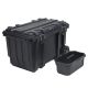 Husky 23 in. 50 Gal. Black Rolling Toolbox with Keyed Lock and Portable Hand Tool Tray
