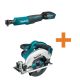 Makita 3/8 in./1/4 in. 18V LXT Lithium-Ion Cordless Square Drive Ratchet with 18V LXT 6-1/2 in. Lightweight Circular Saw