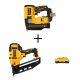 DEWALT 20V MAX Lithium-Ion Cordless 23-Gauge Pin Nailer and 20V 16-Gauge Angled Finish Nailer with 4.0Ah Compact Battery Pack