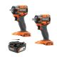 RIDGID 18V SubCompact Brushless 2-Tool Combo Kit with 3/8 in. Impact Wrench, 1/2 in. Impact Wrench, and 4.0 Ah Battery