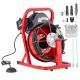 VEVOR Drain Cleaner Machine Electric Drain Auger 50 ft. x 5/16 in. Auto Feed Drain Auger