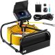 VEVOR Sewer Pipe Camera 4.3 in. LCD Monitor Screen Sewer Camera 98.4 ft. Cable Duct IP68 with Battery DVR Function