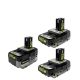 RYOBI ONE+ 18V Lithium-Ion 4.0 Ah HIGH PERFORMANCE Battery with (2) 2.0 Ah HIGH PERFORMANCE Batteries