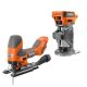 RIDGID 18V Brushless Cordless 2-Tool Combo Kit with SubCompact Barrel Grip Jig Saw and Compact Router (Tools Only)