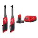 Milwaukee M12 FUEL 12V Lithium-Ion 1/4 in. - 3/8 in. Extended Reach High Speed Cordless Ratchets w/XC 4.0Ah Battery Starter Kit