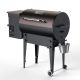 KingChii 456 sq. in. Wood Pellet Grill and Smoker in Bronze with Foldable Legs