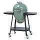 Sunjoy Portable 20 in. Outdoor Charcoal Egg Grill Green Kamado Grill with Pizza Plate Ultimate BBQ Grill and Smoker with Wheels